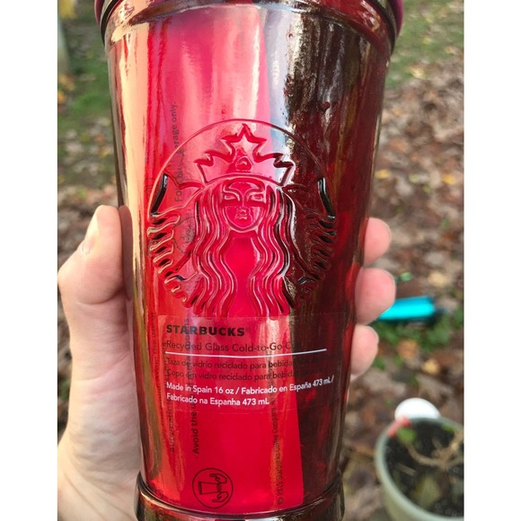 Starbucks Red Recycled Glass Tumbler